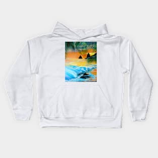 HAWAIIAN SUNSET 11 Kids Hoodie